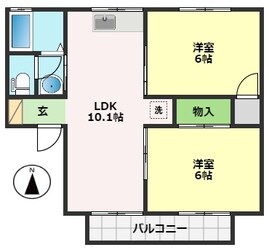 ピュアステイツ一宮中町 Bの物件間取画像